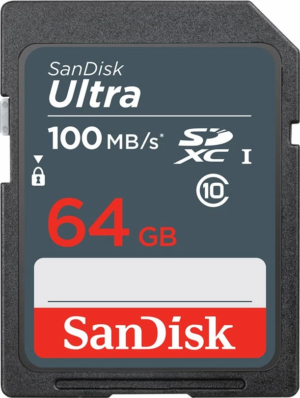 Kartë memorie SanDisk Ultra SDSDUNR-064G-GN3IN, 64GB, SDXC, 100MB/s
