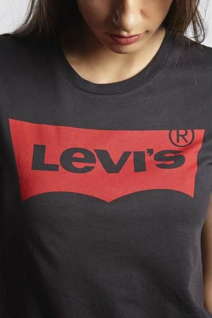 Maicë grafike për femra Levi's The Perfect Large Batwing Tee 173690201, XS, e zezë