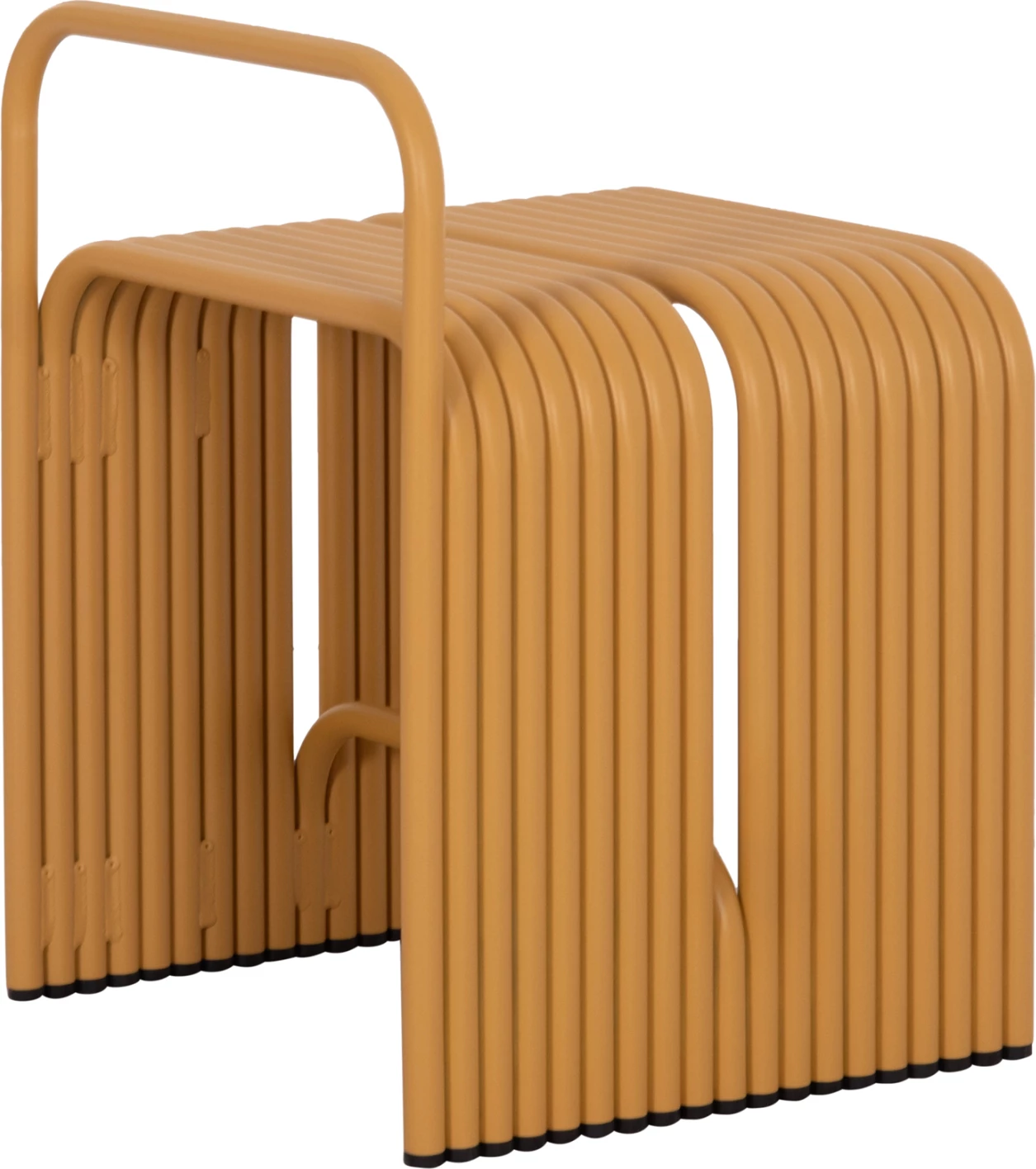 Karrige e ulët INTREPID, alumin, ngjyrë e verdhë mustard, 40x38x55cm