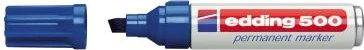 Marker permanent, Edding 500 4-500003/4500003, 7 mm, blu