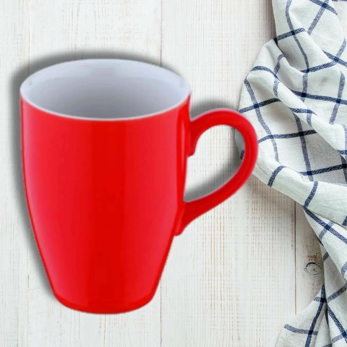 Set filxhanësh porcelani, ngjyrë e kuqe, Hermia, LimaMug6K, 6 copë