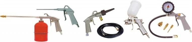 Set veglash pneumatike Stanley, 9 pjesë, Metalik