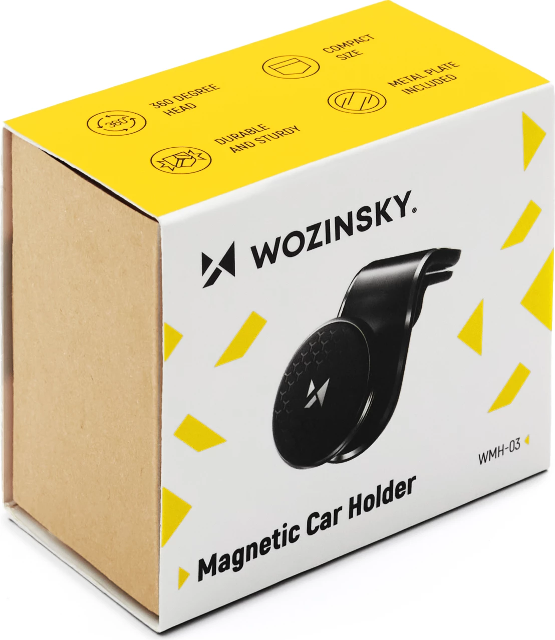 Mbajtës magnetik për veturë Wozinsky WMH-03, për grilë, i zi