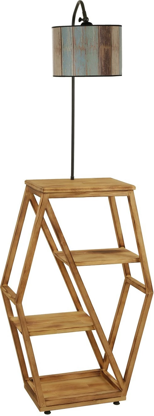 Llambë dyshemeje me raft librash, shumëngjyrëshe, Opviq 8526-6