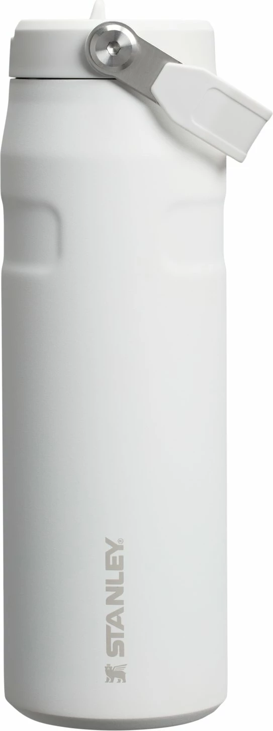 Shishe termike Stanley IceFlow™ Flip Straw 2.0 700 ml, inox, me pipë Flip Straw, e bardhë
