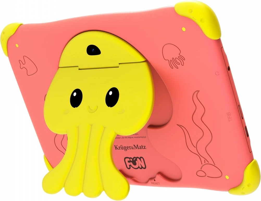 Tablet për fëmijë Kruger & Matz FUN 808 KM0808-R, 8", 32 GB, 3 GB RAM, Android 13, Kuq/Verdhë