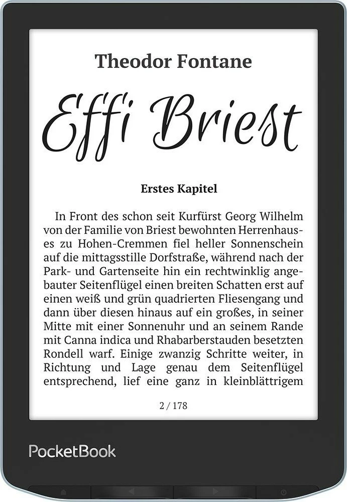 Lexues elektronik PocketBook Verse, 8GB, 6 inç, E Ink Carta, blu e çelët