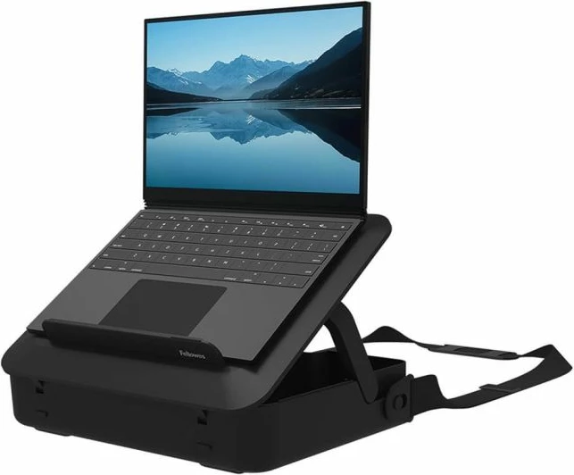 Çantë laptopi Fellowes Breyta MPN 100016564, 14", 2-në-1 me stand të integrum, 5 pozita lartësie, e zezë