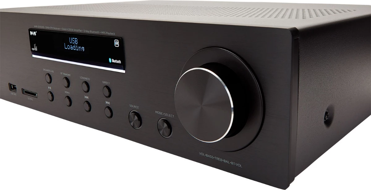 Amplifikator stereo me receiver DAB+/FM Aiwa AMR-200DAB 200W RMS, i zi