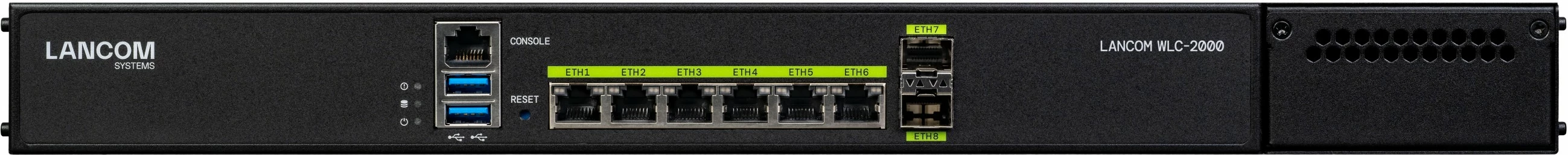 Kontroller Wi-Fi LANCOM WLC-2000, 19U, 2 fan, rackmount, e zezë