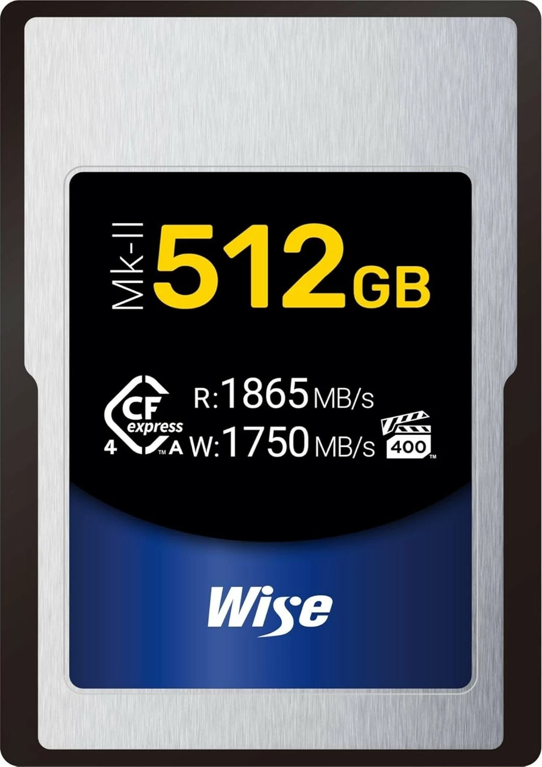 Kartelë memorie Wise CFexpress 4.0 Type A Mk-II 512GB, silver/black/blue