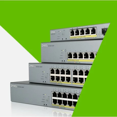 Switch Zyxel GS1350-18HP-EU0101F, Managed, L2, Gigabit Ethernet, PoE, Rack mounting