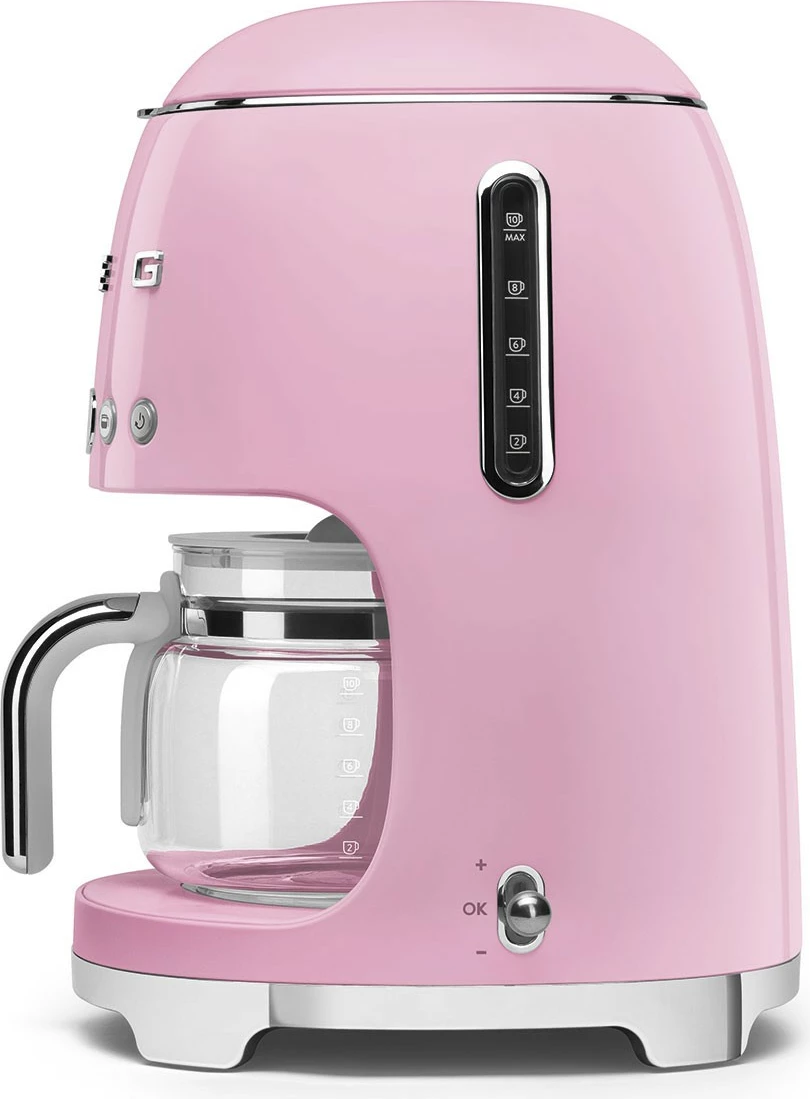 Aparat kafe SMEG DCF02PKEU, stil i viteve '50, rozë