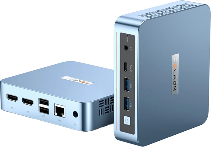 Kompjuter mini, Peladn, WI-6 N95, Intel N95, 16GB RAM, 512GB SSD, 4K triple display, Wi‑Fi 5, Blu