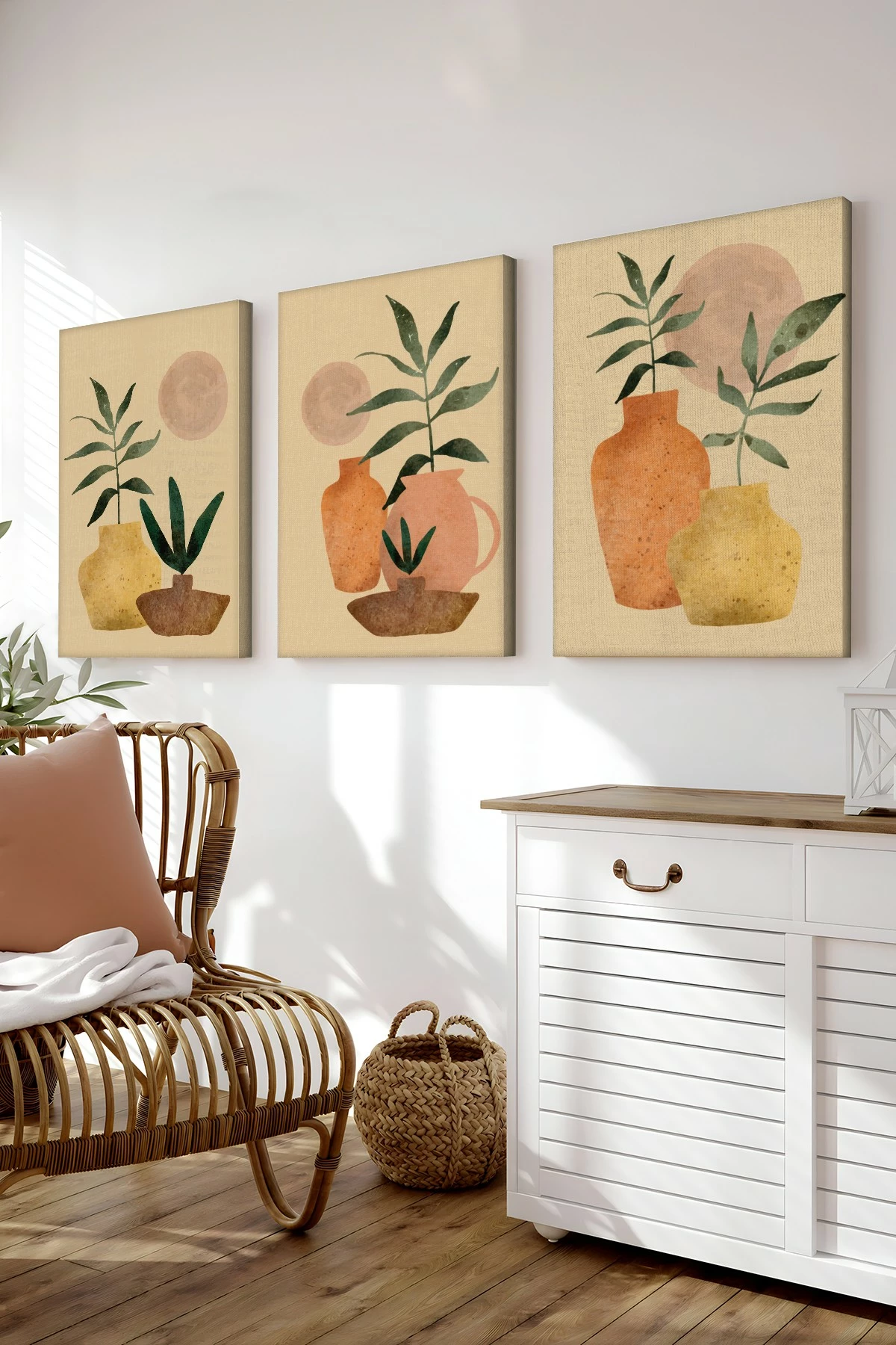 Pikturë dekorative në kanavacë (3 copë), Wallity, 3Cnvs19, 20x30cm