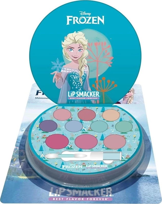 Paletë grimi për vajza Lip Smacker Disney Frozen Shimmer Color Palette, 12 copë, multicolor