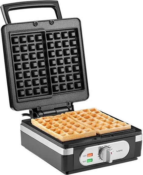 Aparat për gofra Lafe WaffleMaster 1400W, plastikë, zi