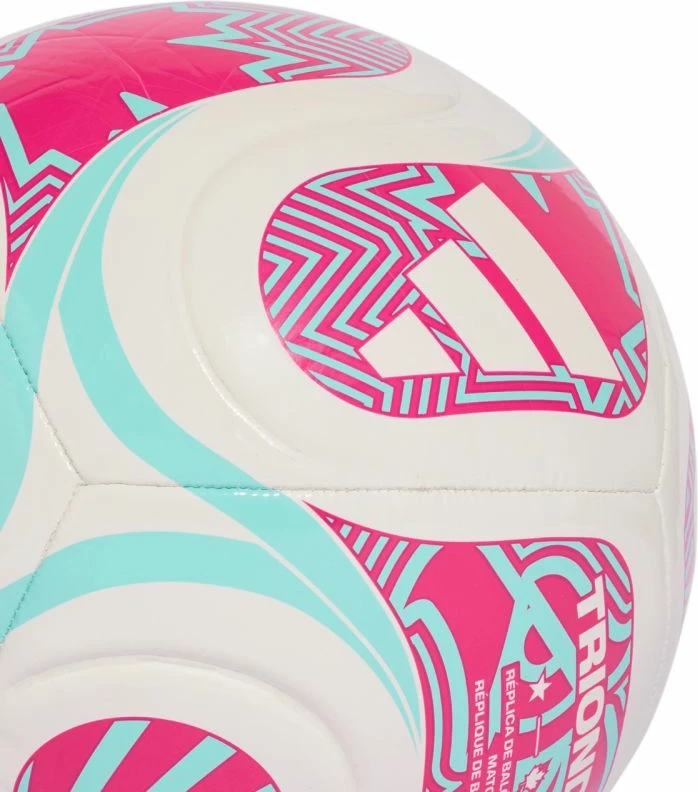 Top futbolli adidas për të gjithë, bardhë/rozë/kaltër
