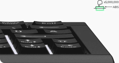 Tastierë KeySonic KSK-3010ELC, me kabllo, LED, QWERTZ, e zezë