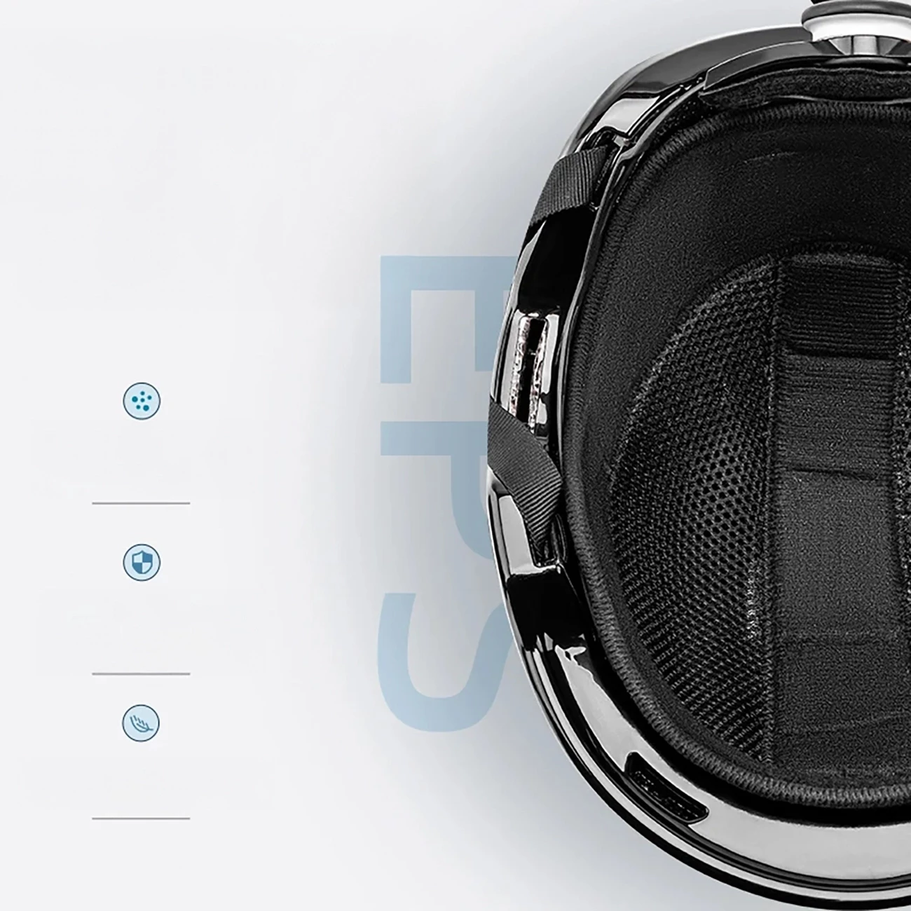 Helmetë ski/snowboard Qunature 10130003001, madhësi L (58-61 cm), PC+EPS, ventilim i rregullueshëm, jastëkë për veshë të heqshëm, mbajtës për syze, e bardhë