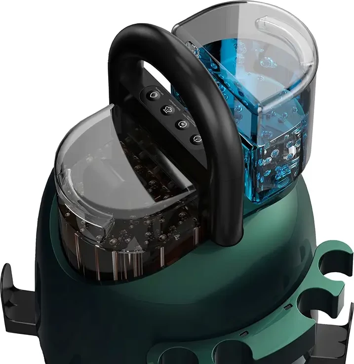 Fshesë me avull dhe larje Deerma DEM-BY700, 1650W, 1.6L ujë i pastër, 1.4L ujë i ndotur, e gjelbër, set aksesorësh