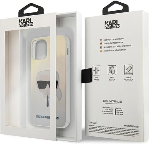 Mbështjellës Karl Lagerfeld KLHCP12SPCKHML për iPhone 12 mini 5.4", Iridescent, Multicolor