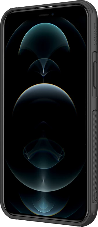 Mbështjellës Nillkin Cyclops Case për iPhone 13 Pro, me kapak kamere dhe qëndrim, i zi