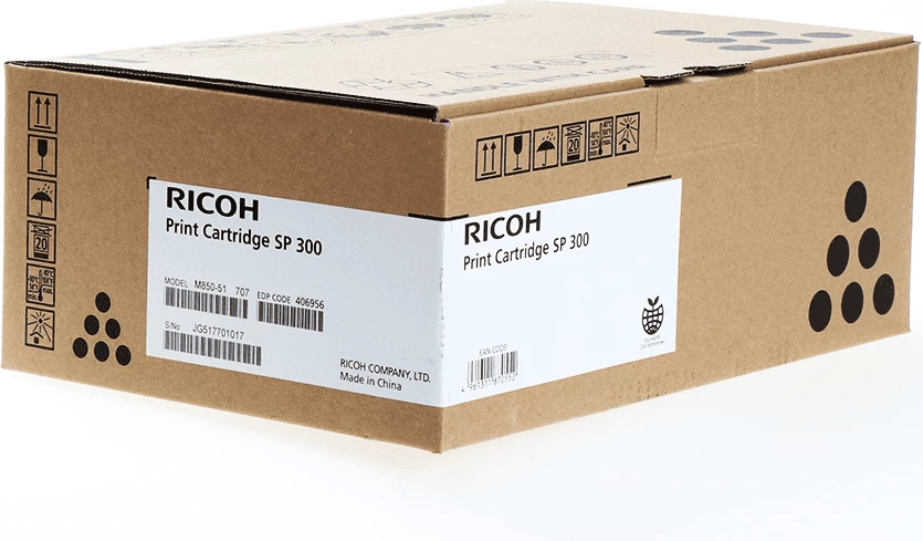 Toner, Ricoh, 406956 / SP 300, 1500 faqe, i zi
