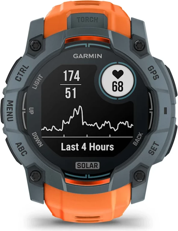 Smartwatch Garmin Instinct® 3 Solar – Twilight with Solstice Silicone Strap, 50 mm