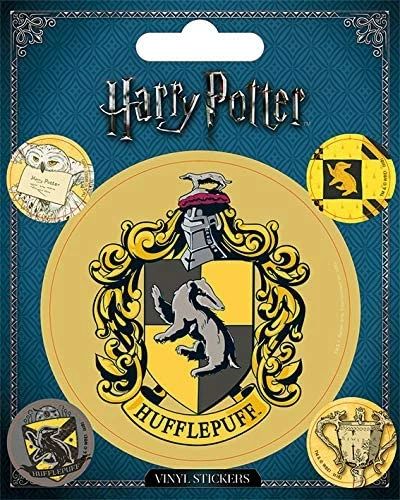 Sticker vinyl Pyramid Harry Potter Hufflepuff 10x12.5 cm