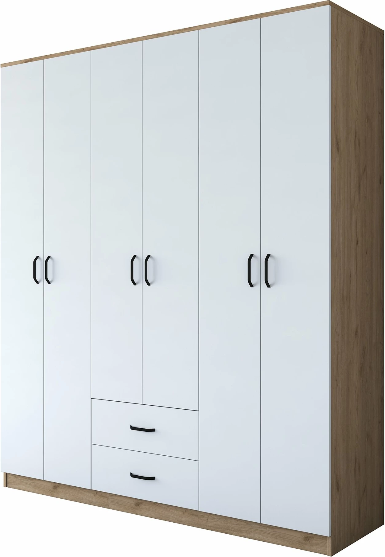 Dollap Hanah Home, BA113 - 2337, ngjyrë arr dhe e bardhë