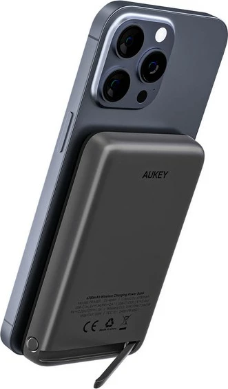 Power bank AUKEY PB-MS01 MagSafe, 6700mAh, 20W, LED, USB-C, e zezë