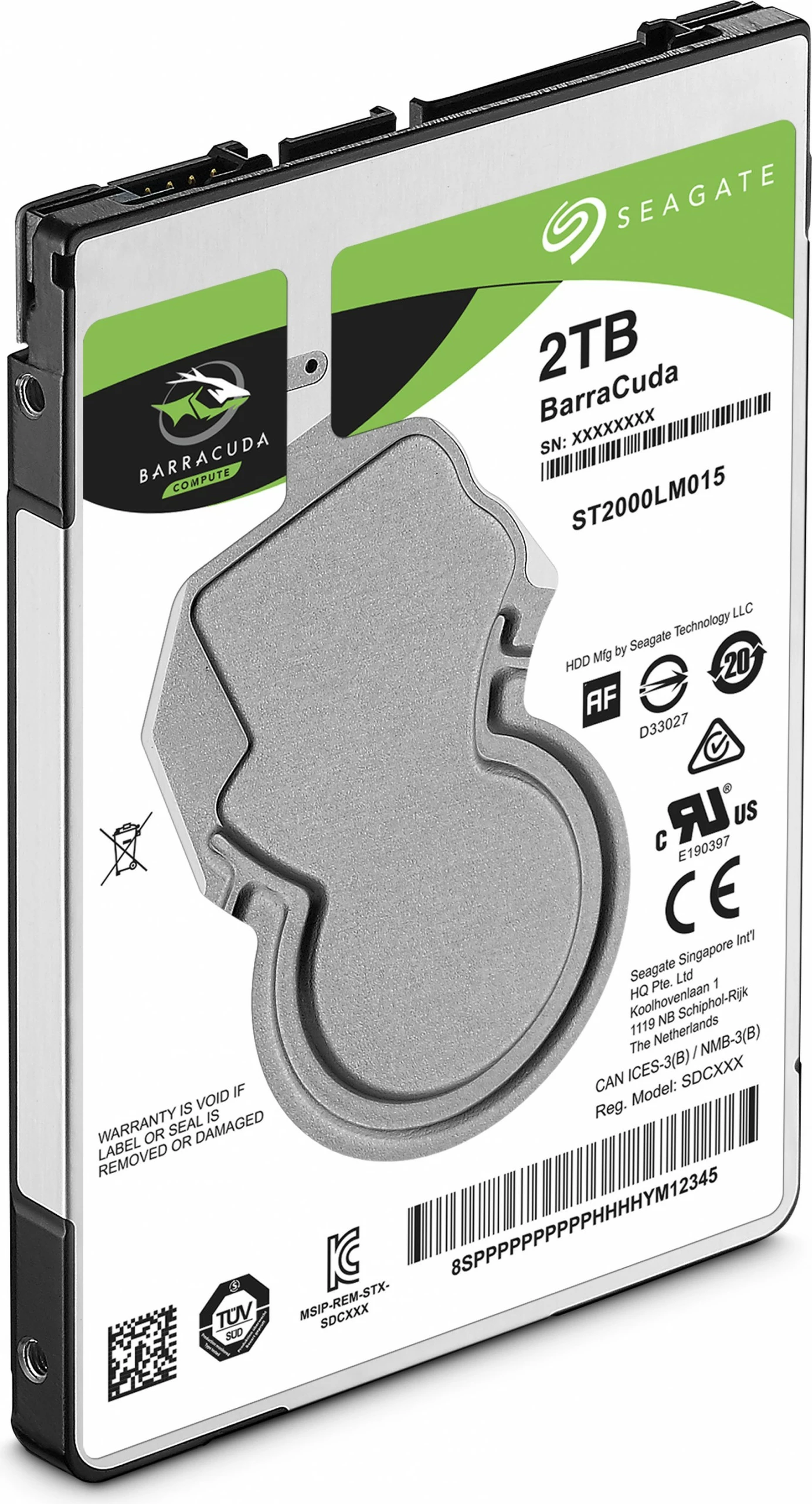 Hard disk Seagate Barracuda 2.5", 2 TB, 5400 RPM, 128 MB