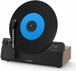 Gramafon Blaupunkt VT100BK, vertikal, me altoparlant të integruar, i zi