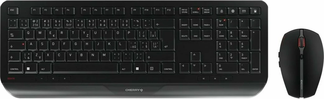 Set tastierë dhe maus Cherry GENTIX DESKTOP, pa tela, QWERTZ, i zi