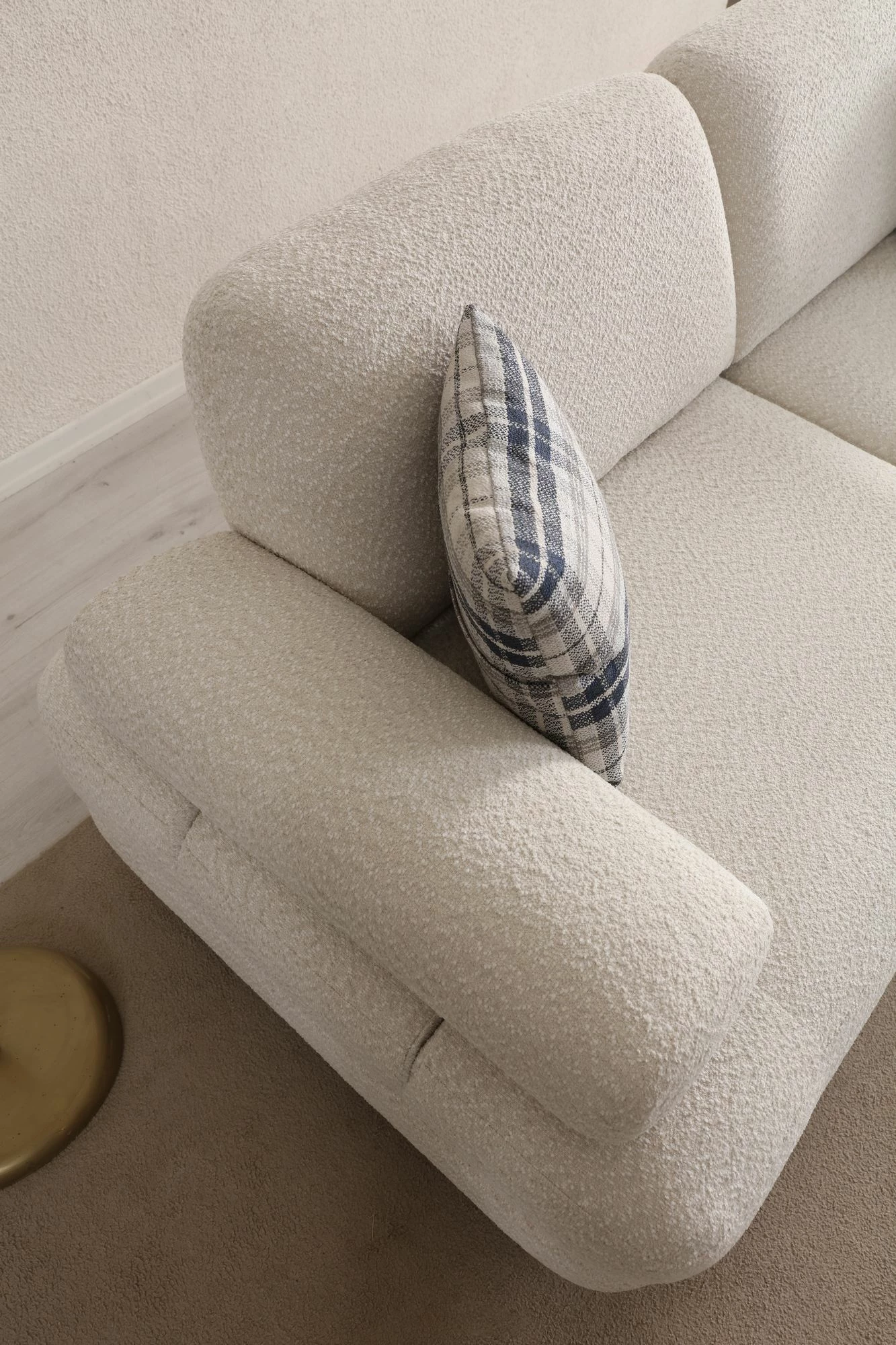 Divan-krevat treshe, ngjyrë krem, Atelier del Sofa, Nice 3 Seater