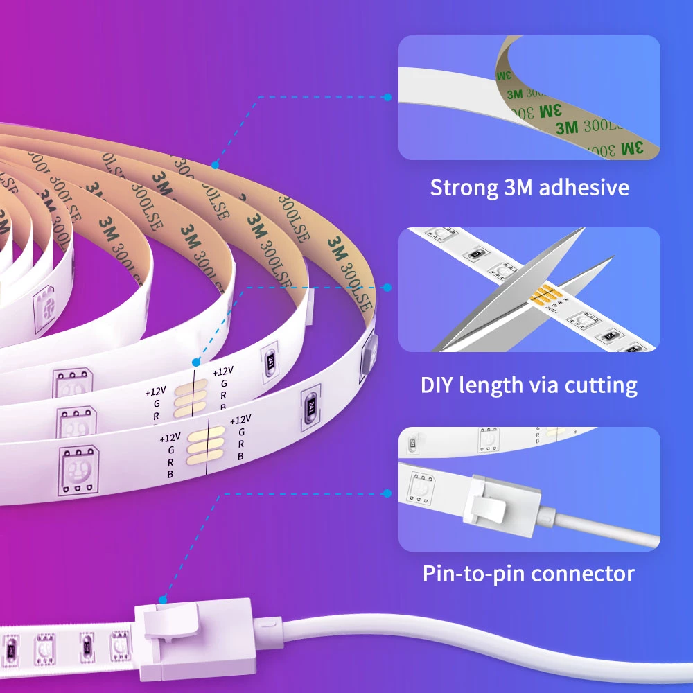 Shirit LED RGB smart Govee LED Strip Light 2x5 m