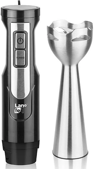 Blender dore Lafe BRK-003A me gotë 700 ml, rrahëse dhe grirës, Inox