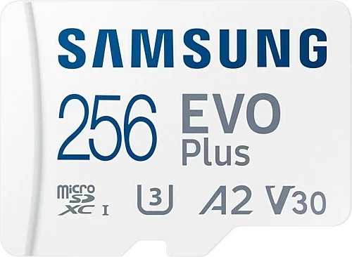 Kartelë memorie Samsung EVO Plus 256 GB MicroSDXC, Bardhë
