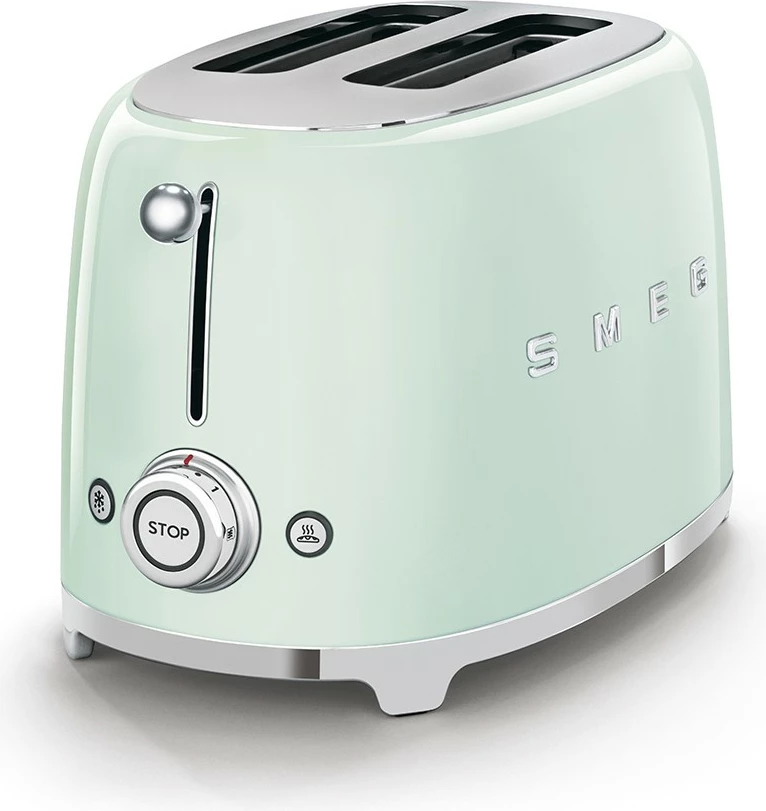 Tostues SMEG TSF01PGEU, 2 feta, 950W, jeshil pastel