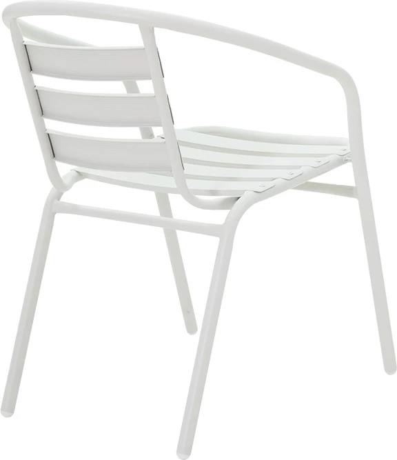 Tavolinë me karrige 5 copë, Valor-Tade, 5 copë,, metalike, e bardhë