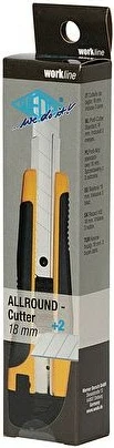 Thikë prerëse WEDO Allround-Cutter 18mm, plastik, 2 tehe rezervë