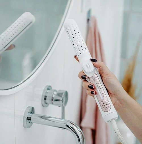 Hekur flokësh Adler AD 2326, qeramik, i bardhë