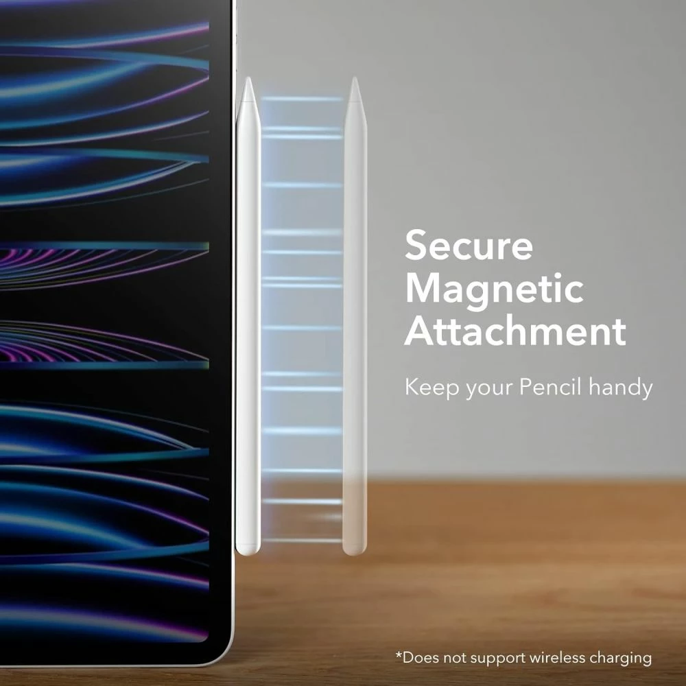 Stilolaps digjital ESR Digital+ Magnetic për iPad, i bardhë