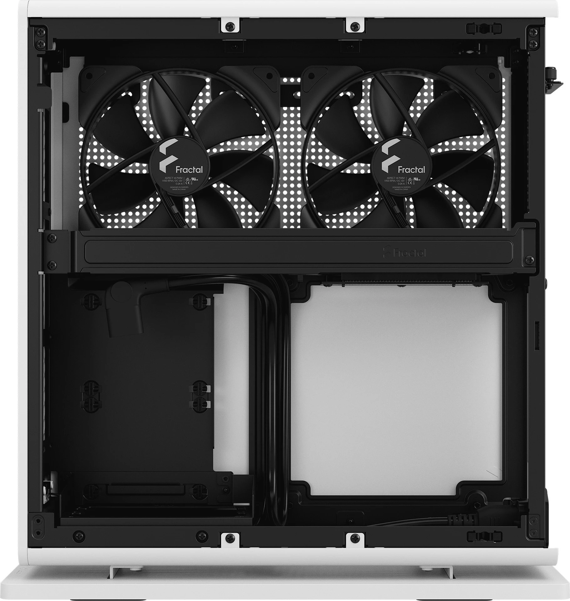 Kasë Fractal Design Ridge, Mini-ITX, SFF, e bardhë
