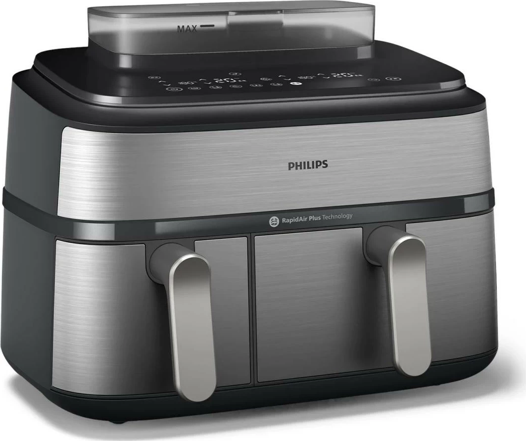 Fritezë ajri Philips NA555, 2 shporta, 1.5 kg, 2750W, argjendtë