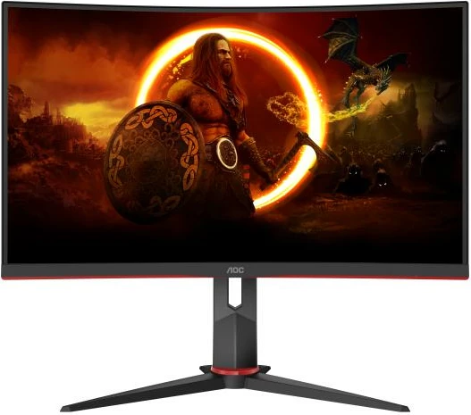 monitor i lakuar gaming, AOC C27G2Z3/BK, 27" Full HD, deri 280Hz, Fast VA, Adaptive Sync, i zi