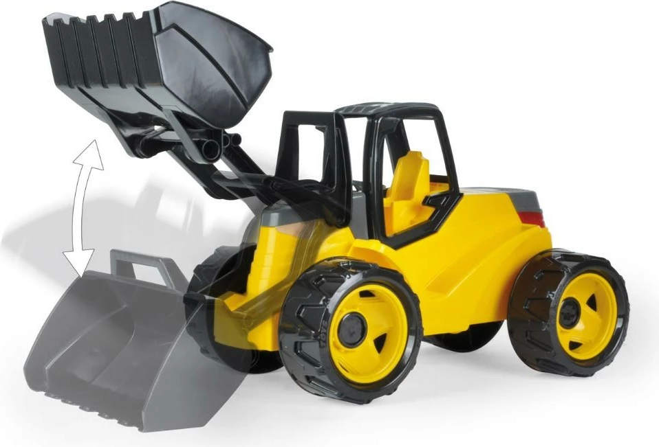 Lodër ngarkues Lena 67 cm, plastikë, e verdhë/e zezë/e gri, në kuti