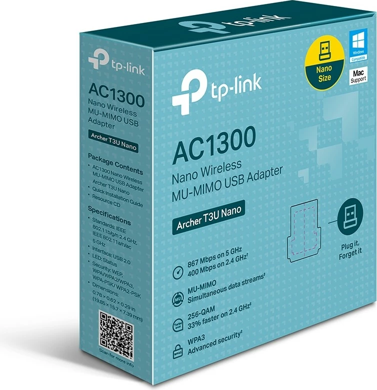 Adapter USB TP-Link Archer T3U Nano, i zi