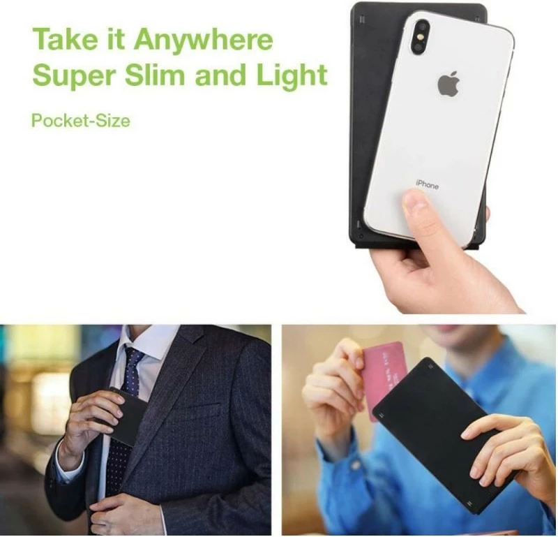 Tastierë palosëse wireless Techly 364156, Bluetooth 3.0, e zezë